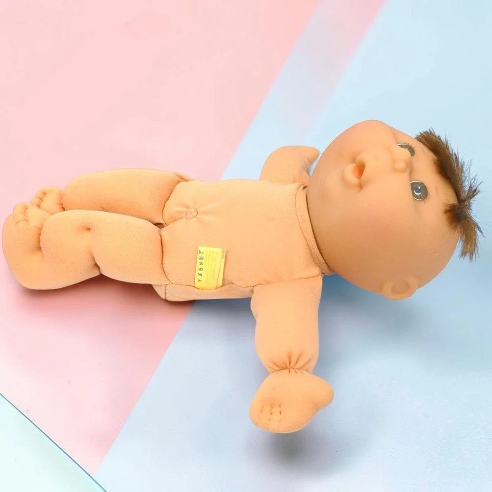 VTG 90's Cabbage Patch Kids Baby Doll 12" Brown Hair Xavier Roberts 1995 CPK - Picture 7 of 13